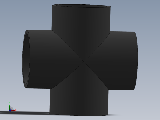 Cross DN125 PN10 U-PVC