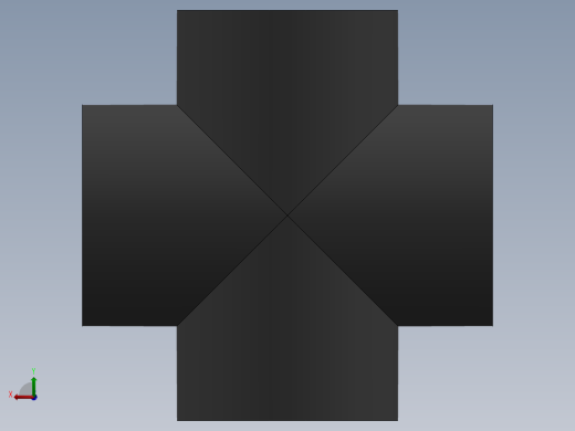 Cross DN125 PN10 U-PVC后视缩略图