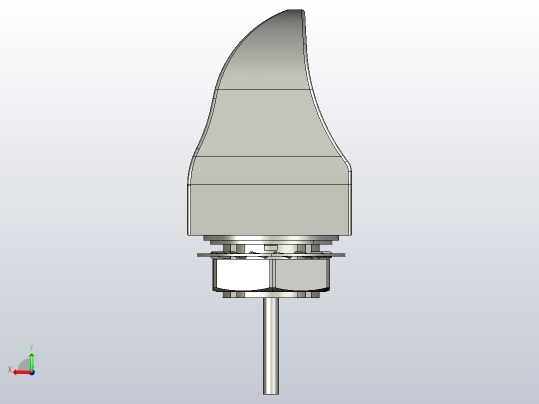 光线式触摸光电开关按钮SW-211后视图