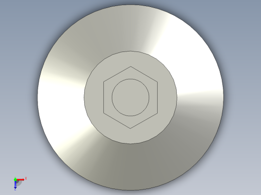 实芯脚杯D80-M16x120-V俯视缩略图