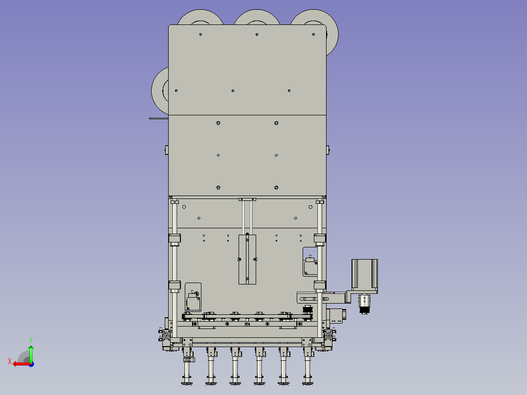 S06-C01-0000六轴机套管组后视图