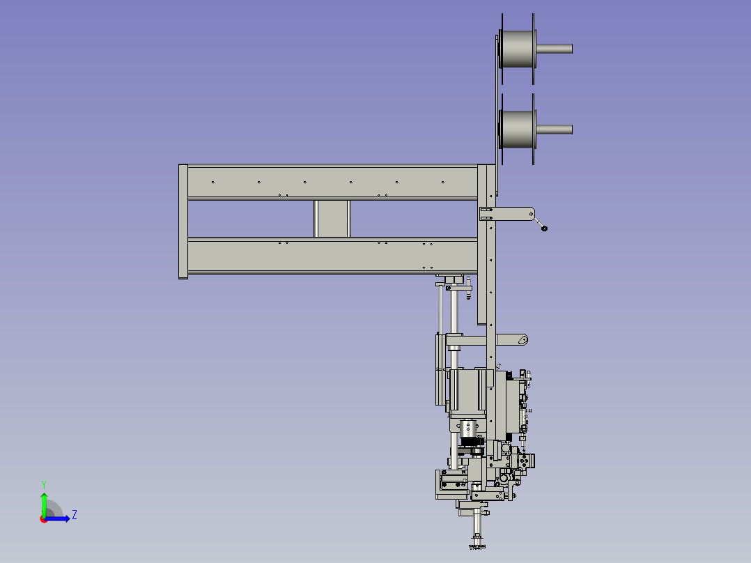 S06-C01-0000六轴机套管组左视图