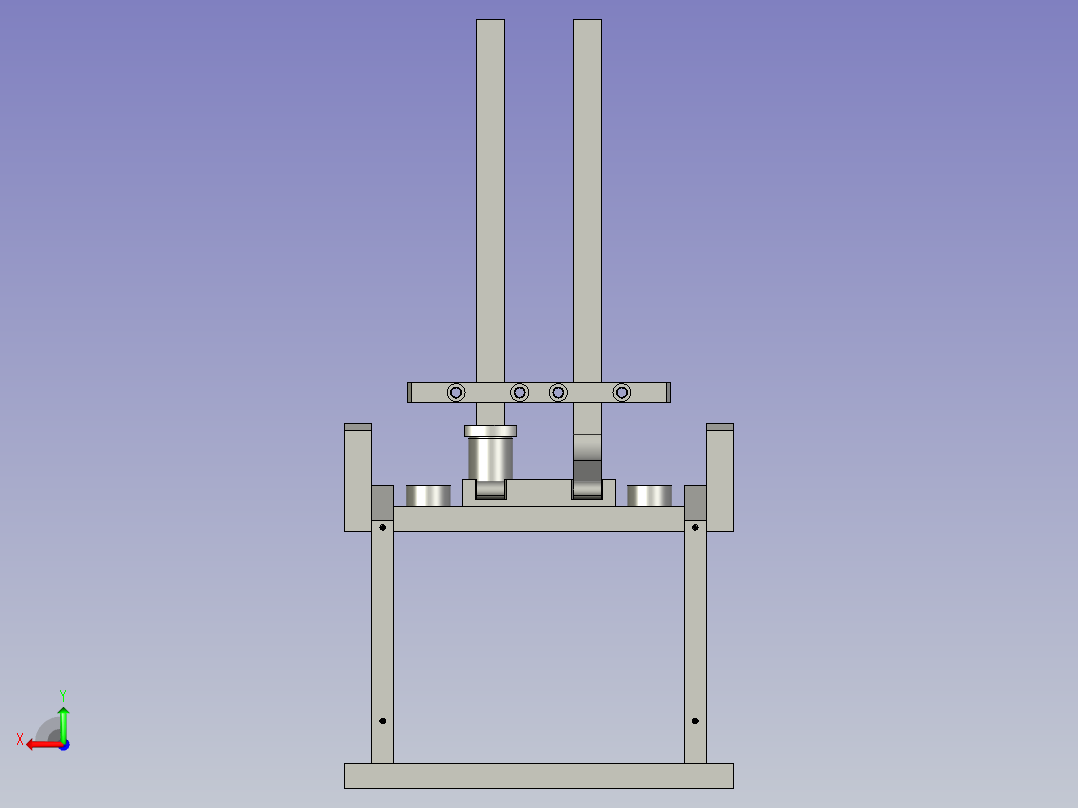 ST40---二工位1气动切刀弹簧组件-a后视图