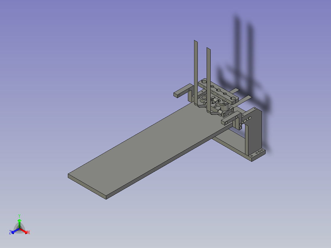 ST40---二工位1气动切刀弹簧组件-a正等轴测图