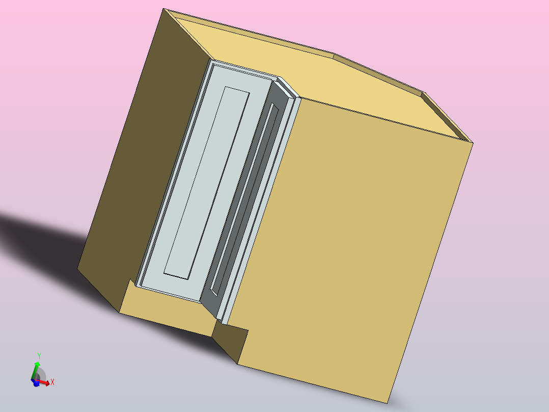 普通家用橱柜主视图