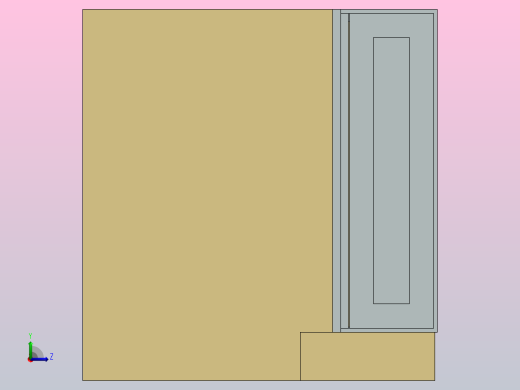 普通家用橱柜左视缩略图