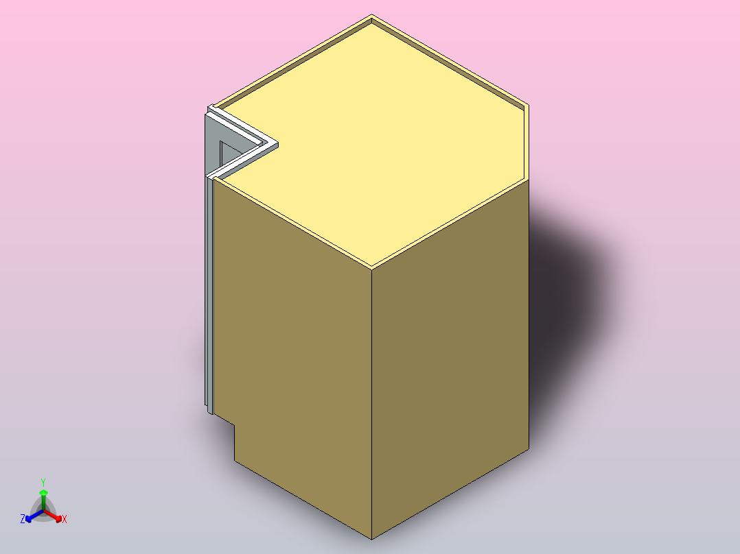 普通家用橱柜正等轴测图