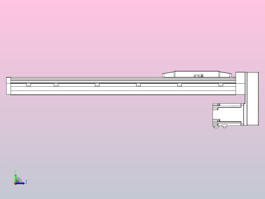 滚珠丝杠直线轴内置导轨TPA-GCR-170-2510C-L550-MP-M75-N3左视缩略图