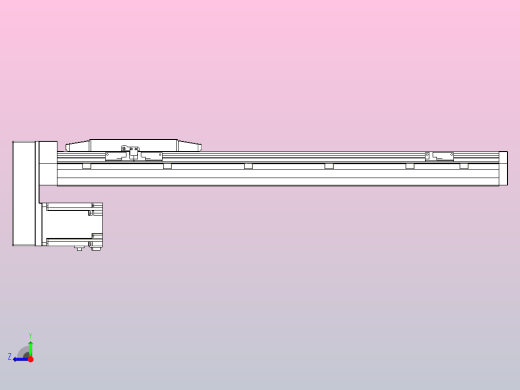 滚珠丝杠直线轴内置导轨TPA-GCR-170-2510C-L550-MP-M75-N3右视缩略图