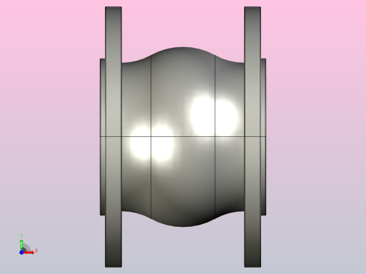 KXT型可曲挠橡胶接头[KXT-(Ⅰ)-DN65]前视缩略图