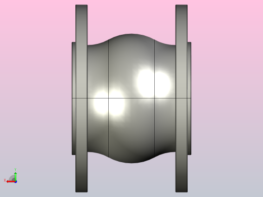 KXT型可曲挠橡胶接头[KXT-(Ⅰ)-DN65]后视缩略图