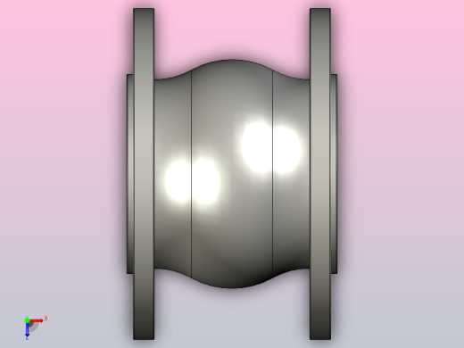 KXT型可曲挠橡胶接头[KXT-(Ⅰ)-DN65]俯视缩略图