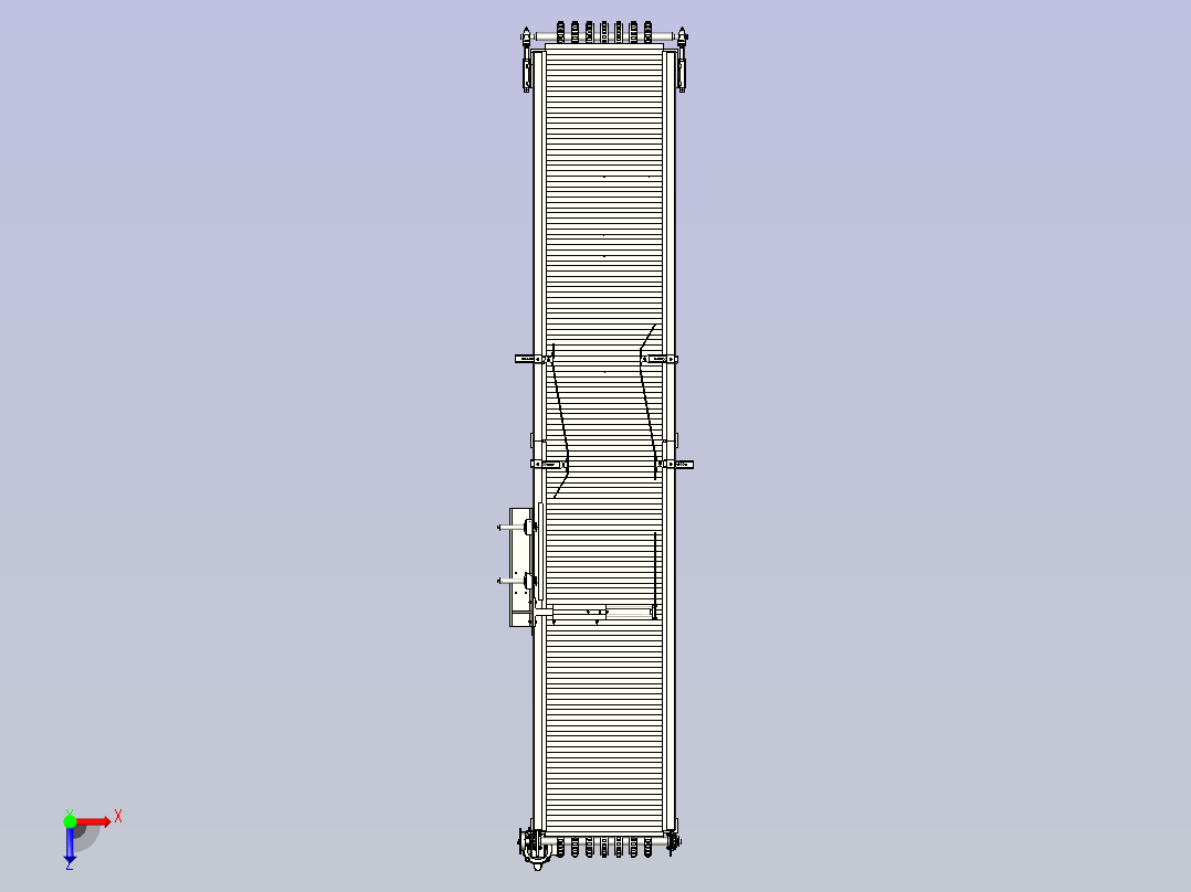 500004输送线3D数模图纸俯视图