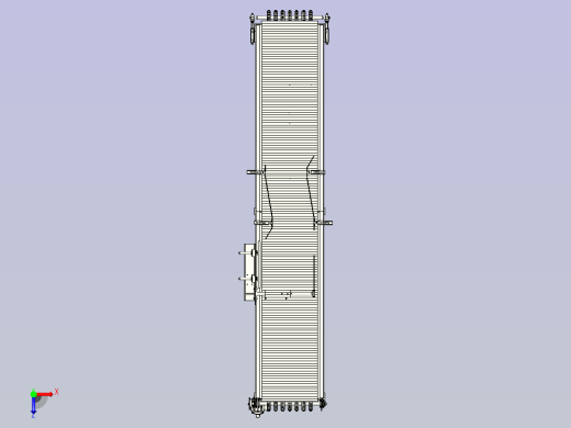500004输送线3D数模图纸俯视缩略图