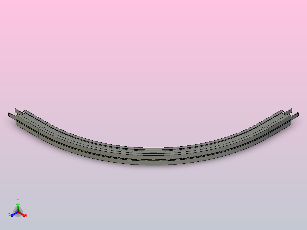 YMBP90R1000-C1水平普通弯头主视图