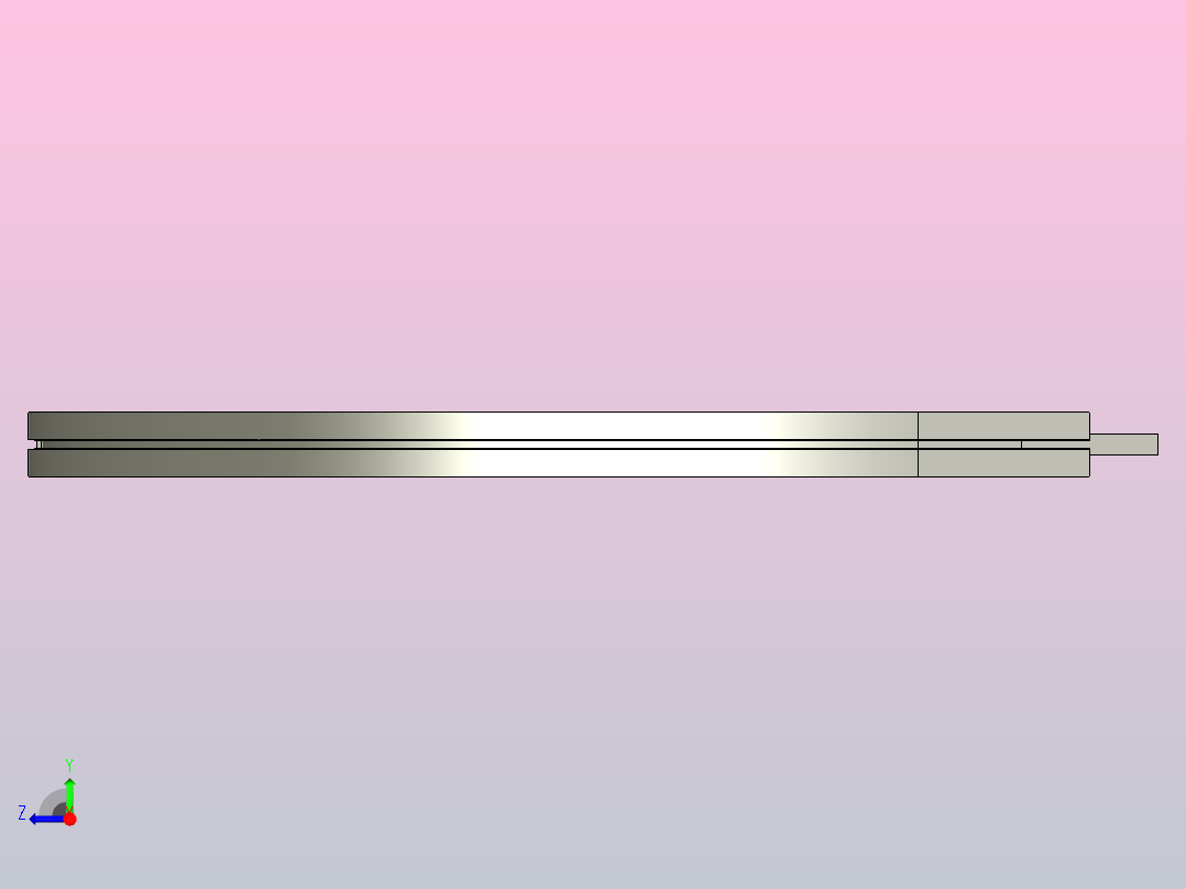 YMBP90R1000-C1水平普通弯头右视图