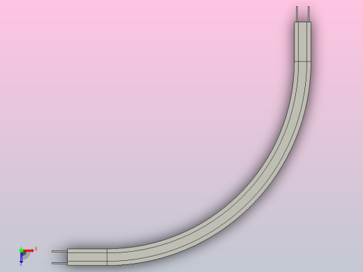 YMBP90R1000-C1水平普通弯头俯视缩略图