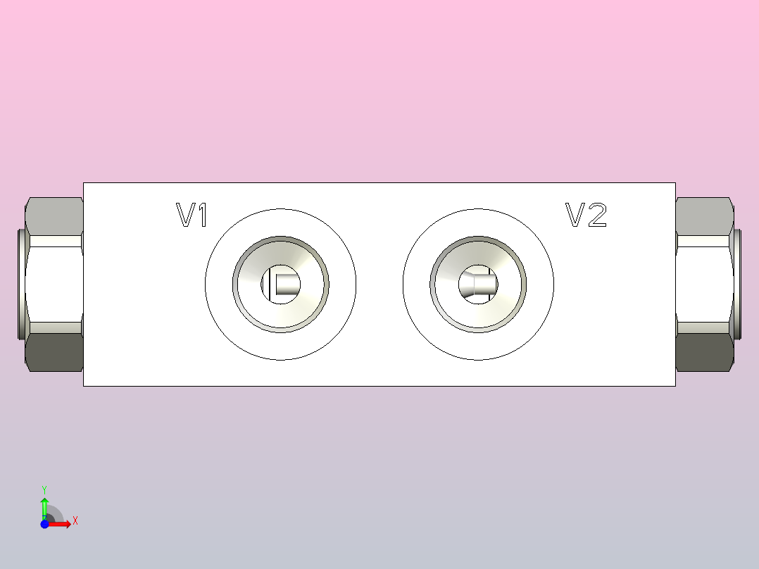 ZC-002-001-00A0管式液压锁前视图