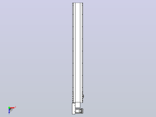 皮带直线轴半封闭可选导轨TPA-HNB-175D-140-L1350-ML-C-P75-N3俯视缩略图