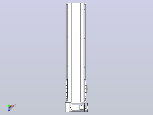 皮带直线轴半封闭可选导轨TPA-HNB-140D-120-L450-LU-C-P40-N3俯视缩略图