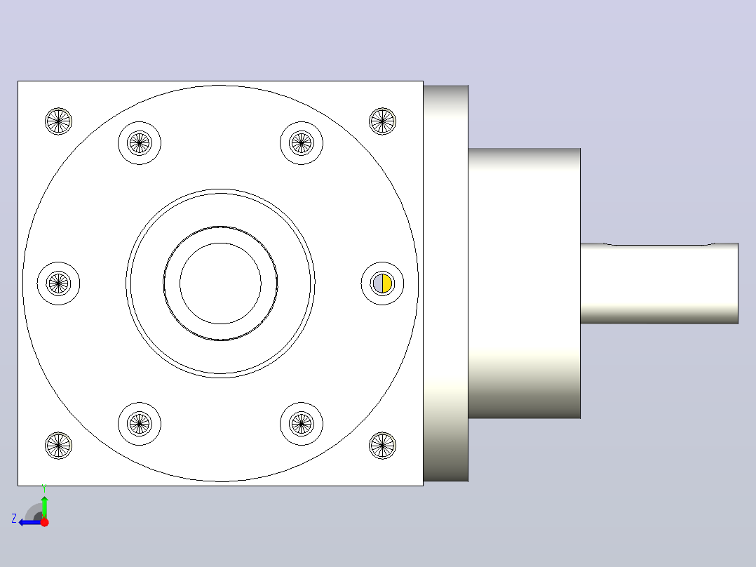 90系列精密转向器PW90-A1-B2右视图