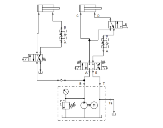 卧式专用钻床液压系统（CAD+说明书）缩略图