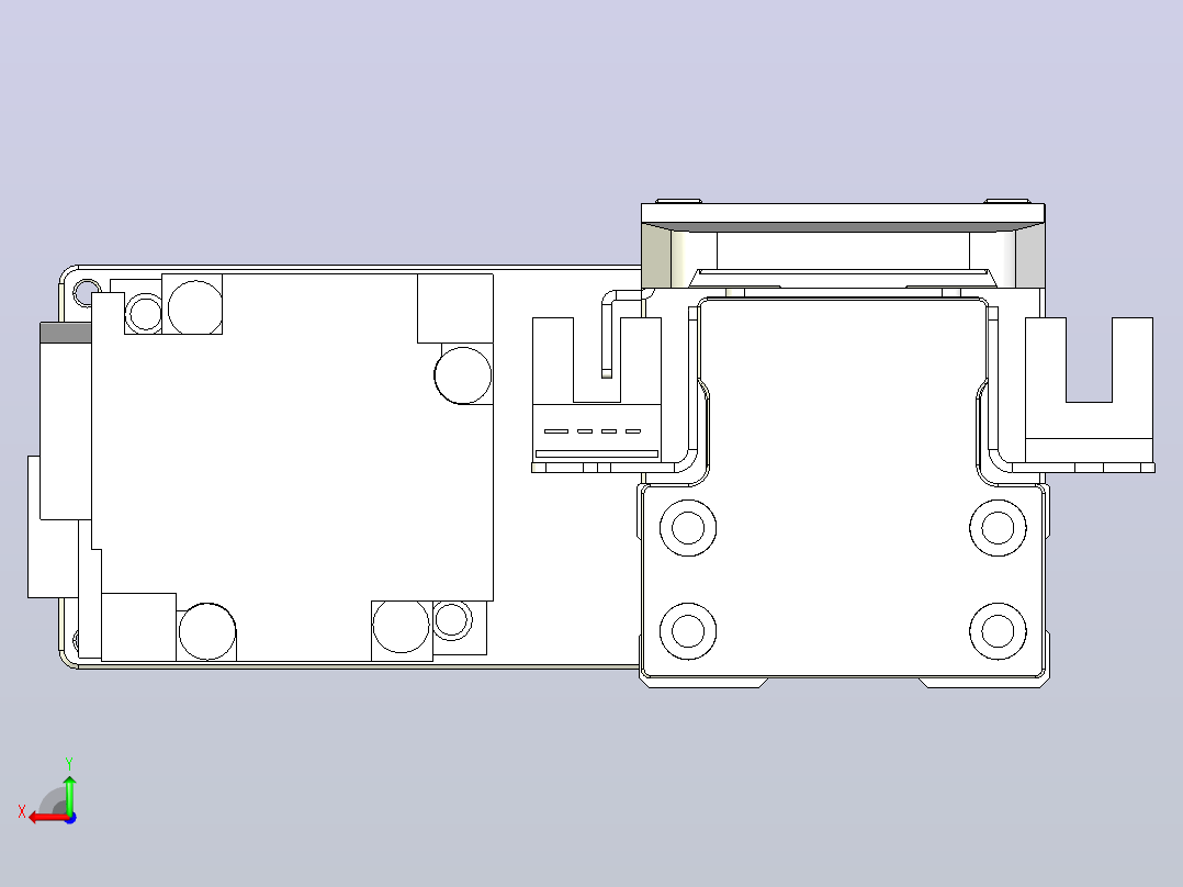 滚珠丝杠直线轴内置导轨TPA-GCR-40-1210C-L50-ML-M10-N3后视图