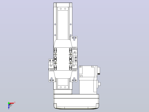 滚珠丝杠直线轴内置导轨TPA-GCR-40-1210C-L50-ML-M10-N3俯视缩略图
