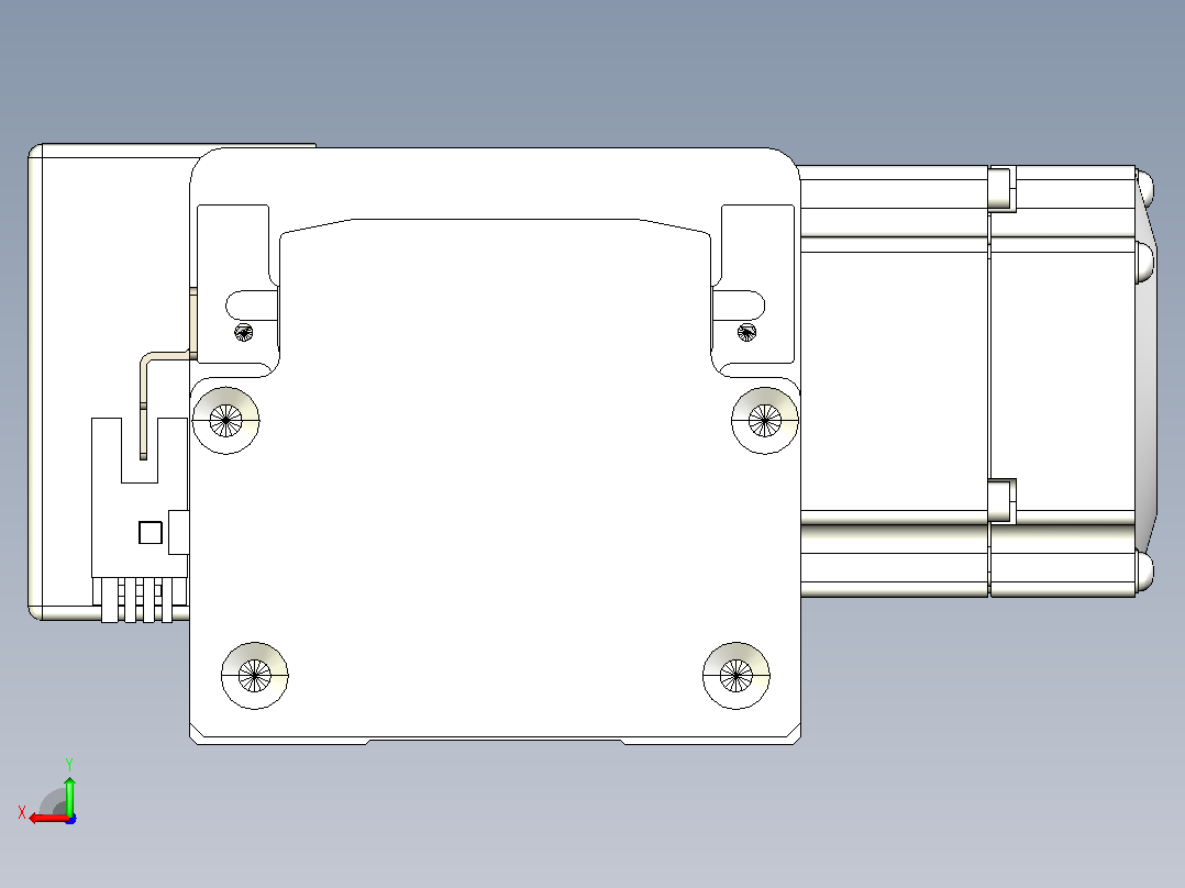 皮带直线轴半封闭可选导轨TPA-HNB-85S-90-L450-MR-C-P20-N3后视图