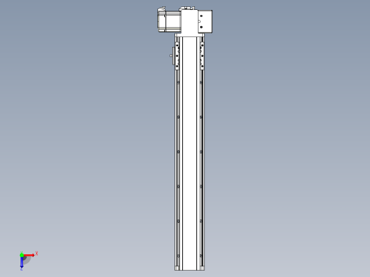 皮带直线轴半封闭可选导轨TPA-HNB-85D-90-L500-LP-C-P20-N3俯视缩略图