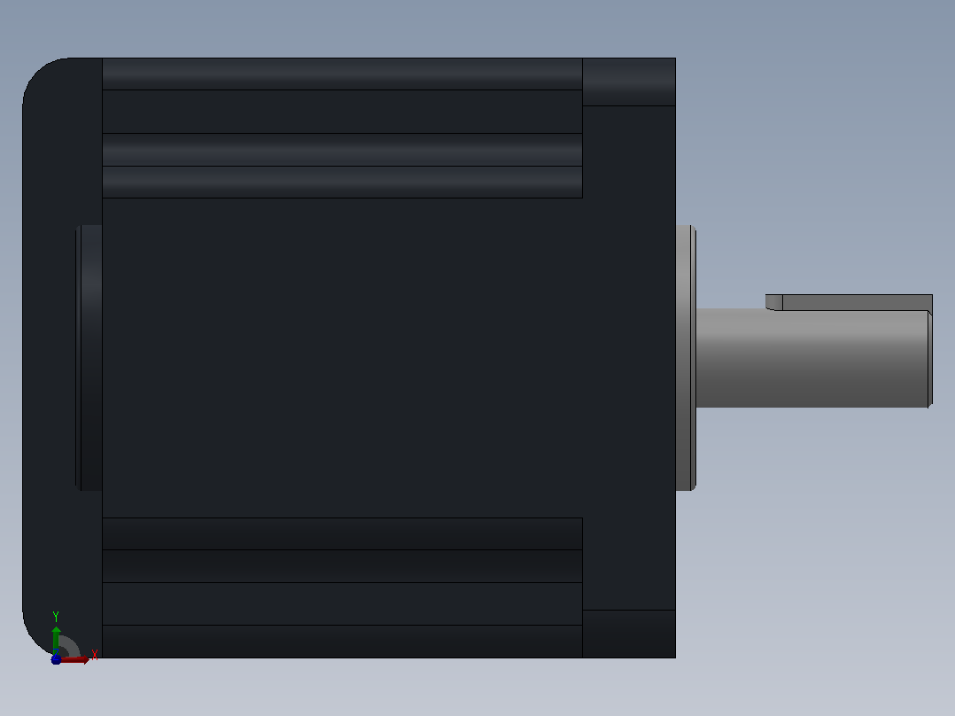 90DC(65W╱120W)微型直流组合型电机[90DC65GV24R16-90GF6HE]前视图