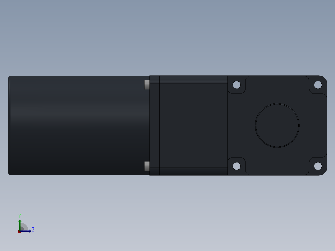 90DC(65W╱120W)微型直流组合型电机[90DC65GV24R16-90GF6HE]左视图