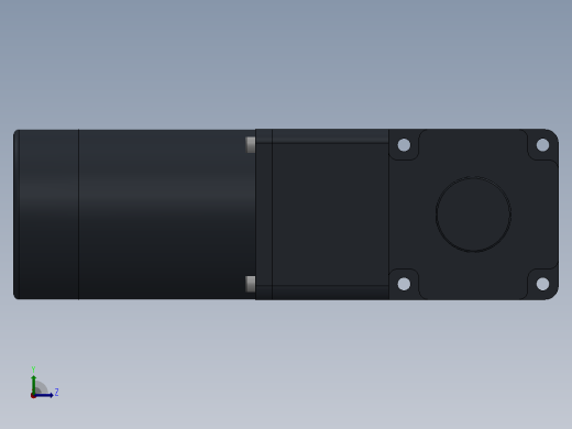 90DC(65W╱120W)微型直流组合型电机[90DC65GV24R16-90GF6HE]左视缩略图