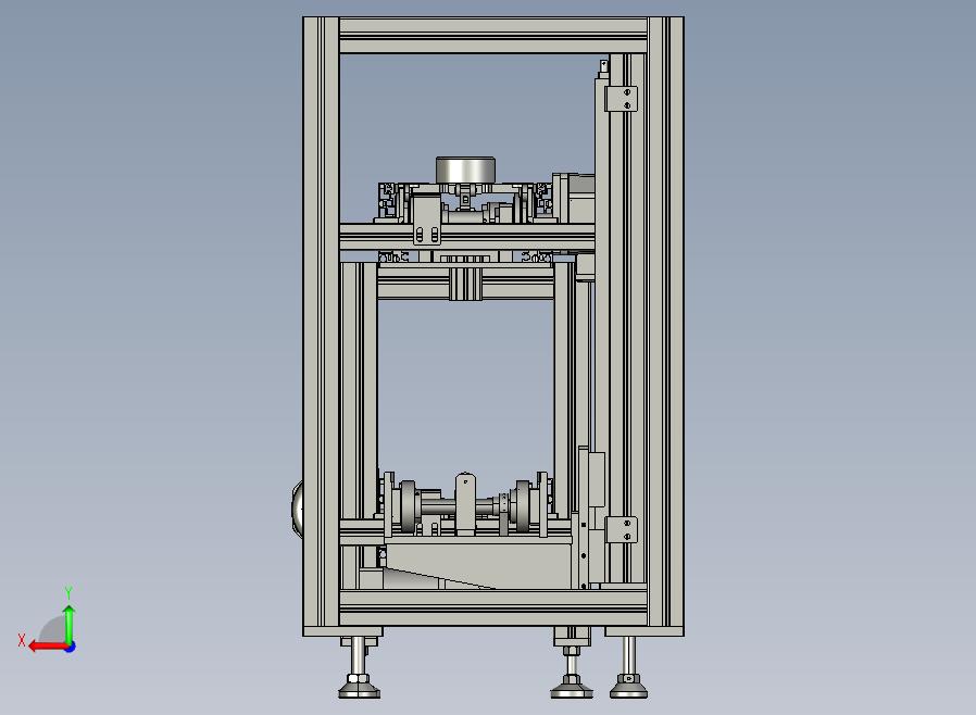 自动流水线自动上下料送料后视图