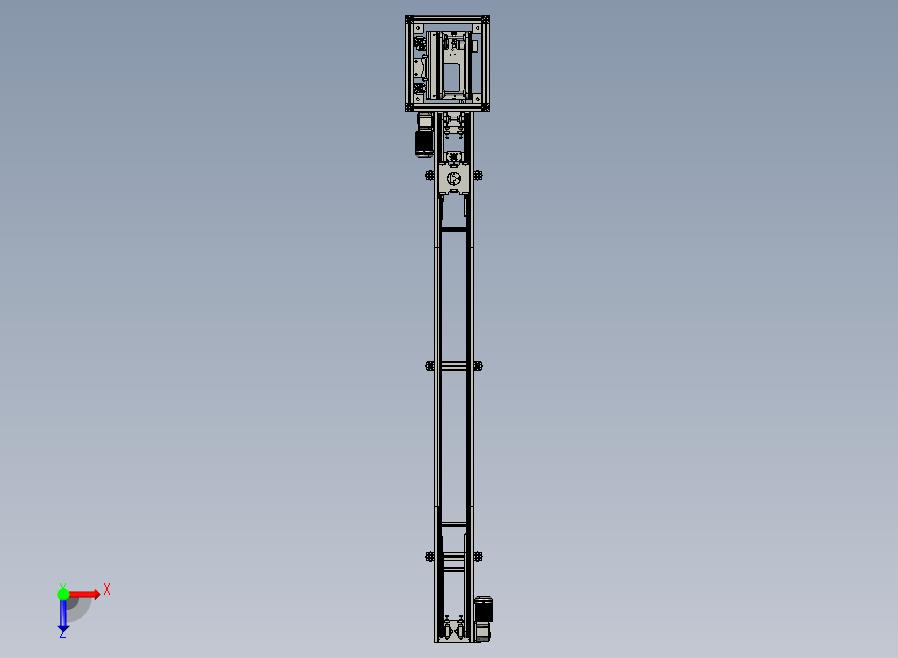 自动流水线自动上下料送料俯视图