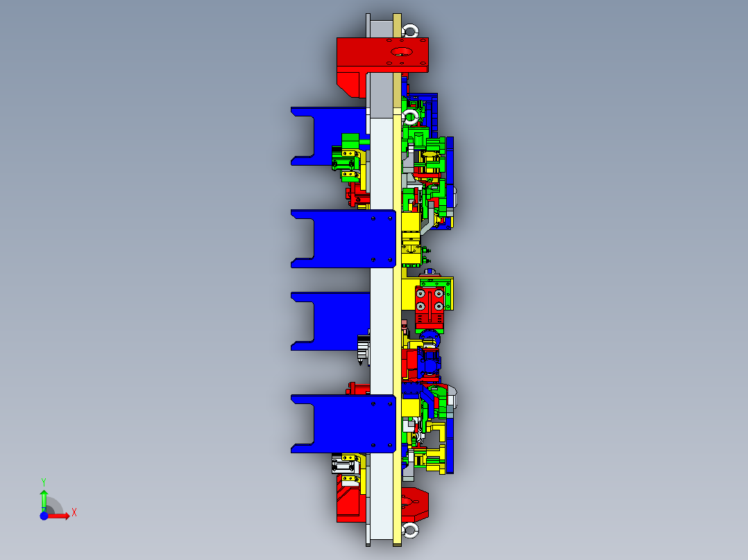 扭力梁小件分序焊接夹具x_t前视图
