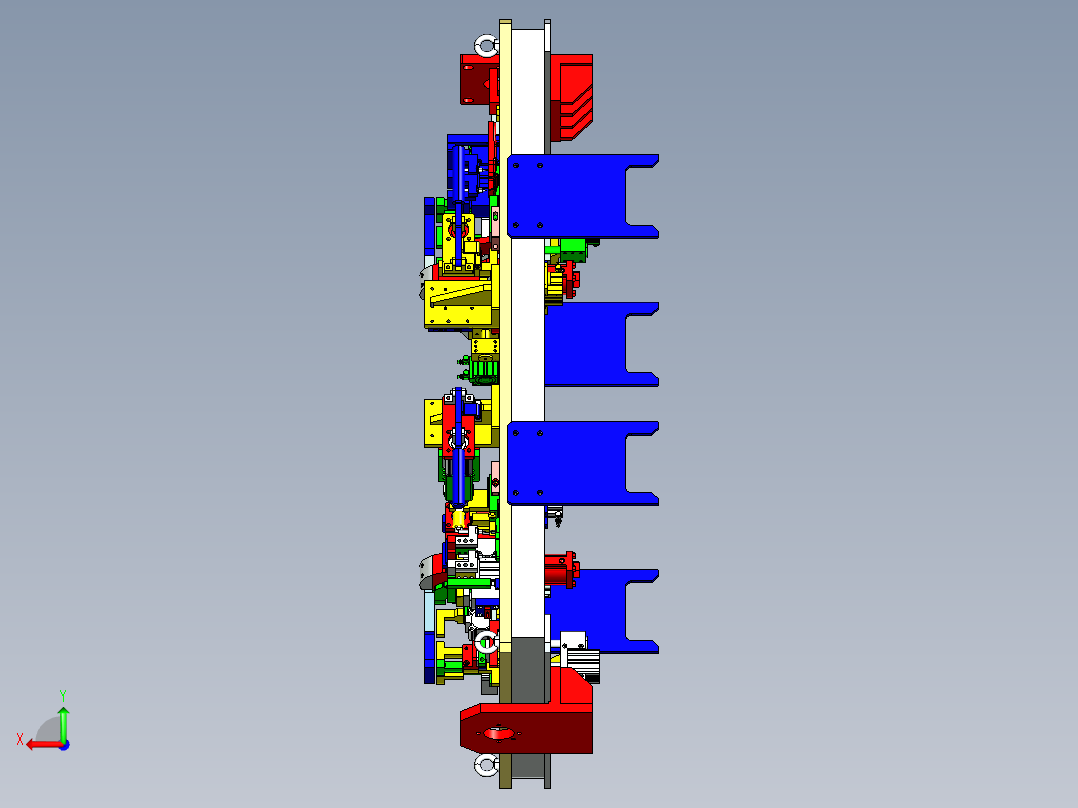 扭力梁小件分序焊接夹具x_t后视图
