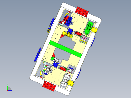 扭力梁小件分序焊接夹具x_t左视缩略图