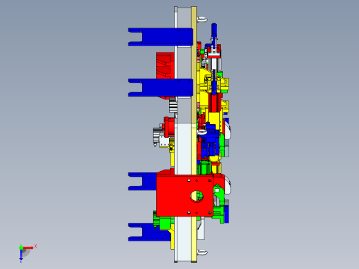 扭力梁小件分序焊接夹具x_t俯视缩略图