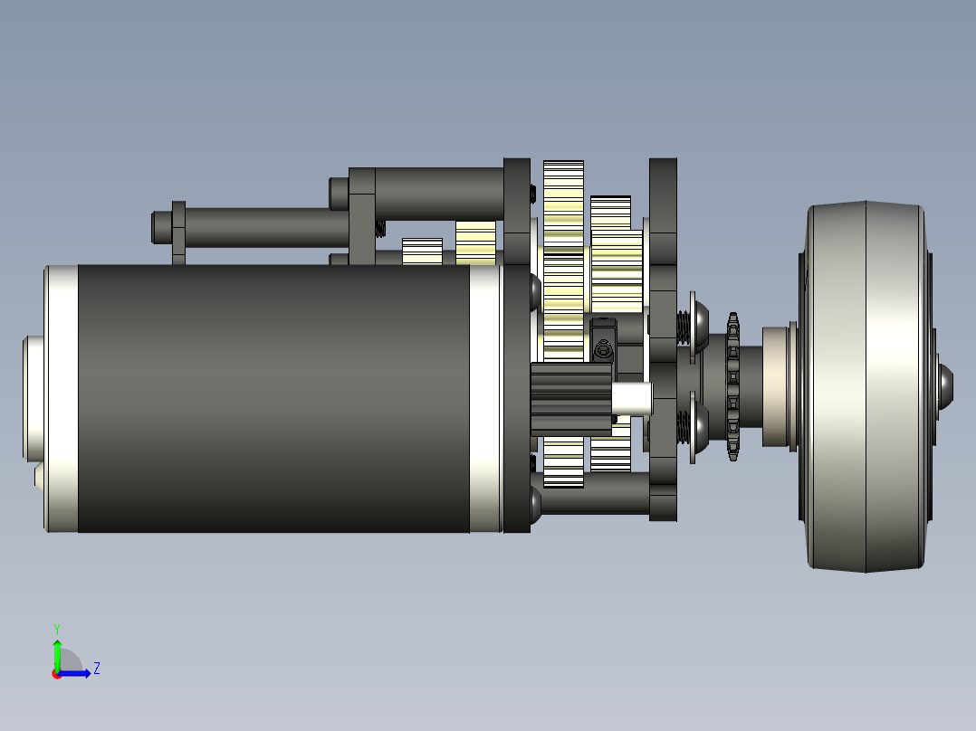 齿轮箱模型左视图