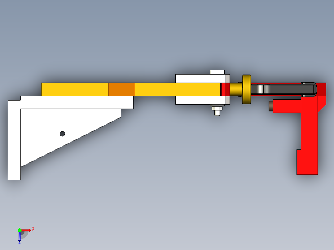 夹具固定座3D模型俯视图