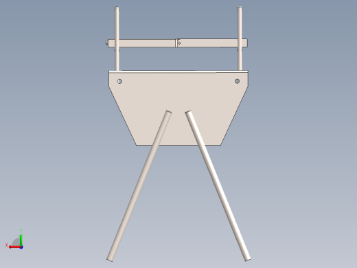 手提式简易烧烤架3D数模图纸 Solidworks设计后视缩略图