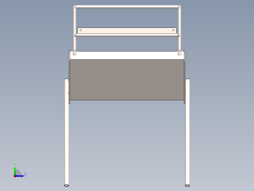 手提式简易烧烤架3D数模图纸 Solidworks设计左视缩略图