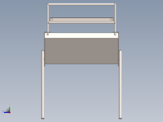 手提式简易烧烤架3D数模图纸 Solidworks设计右视缩略图