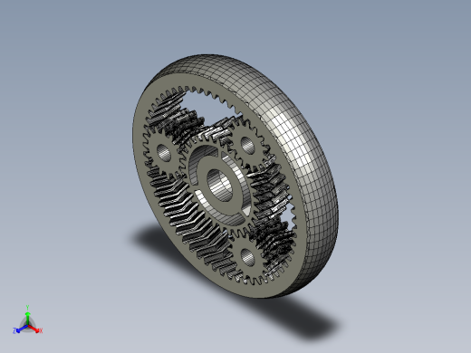 人字齿行星齿轮机构3D打印图纸 STL格式