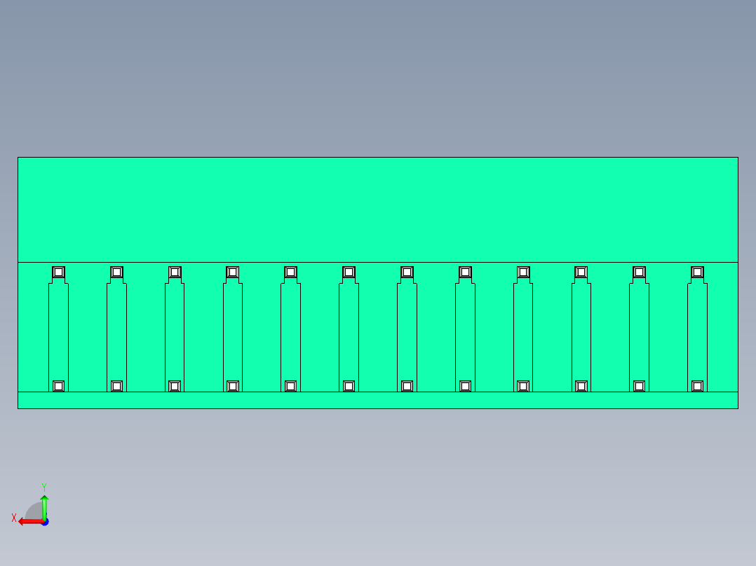 DEGSON 2EDG 系列 5.08mm 可插拔接线端子组-2EDGRH-5.08-24P-14-00AH后视图