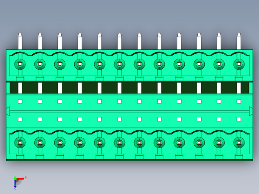 DEGSON 2EDG 系列 5.08mm 可插拔接线端子组-2EDGRH-5.08-24P-14-00AH俯视缩略图