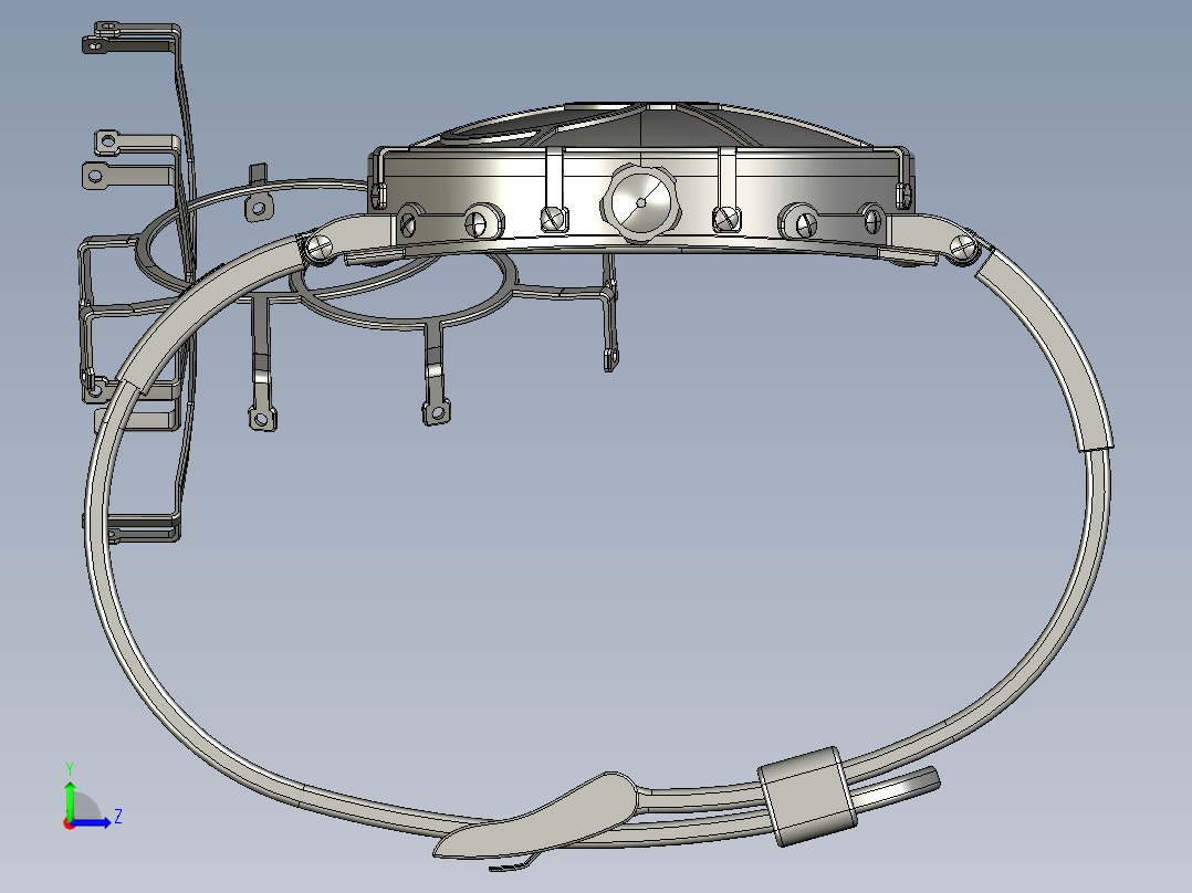 创意木片手表左视图