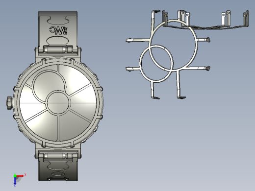 创意木片手表俯视缩略图