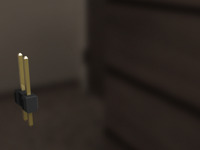 双排通孔引脚接头，间距2.54毫米